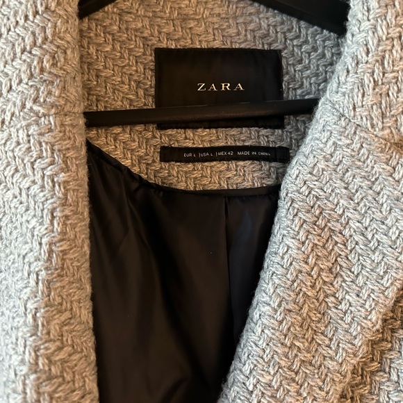 Zara Men textured coat - Picture 2 of 5